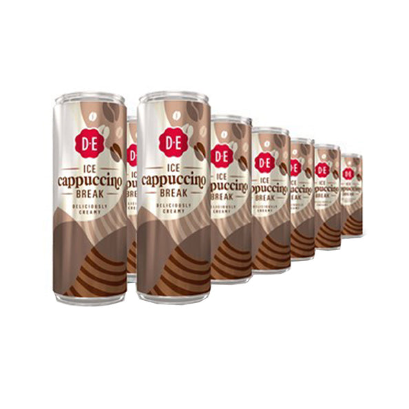 Douwe Egberts D.E. ice cappuccino blik 250ml. a12