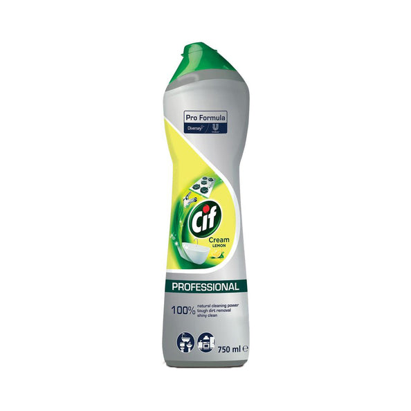 Cif schuurmiddel cream/citroen 750ml.