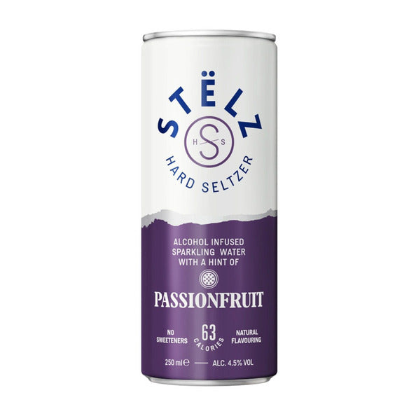 Stelz hard seltzer passionfruit blik 25 cl