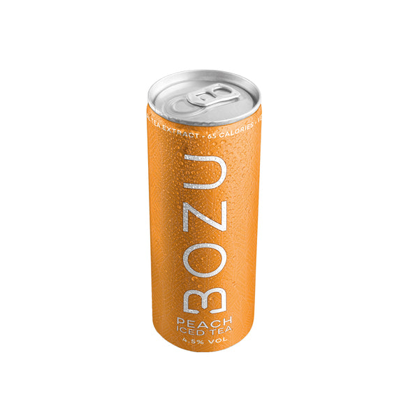 Bozu hard iced tea peach 4.5% blik 25 cl