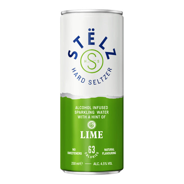Stelz hard seltzer lime blik 25 cl