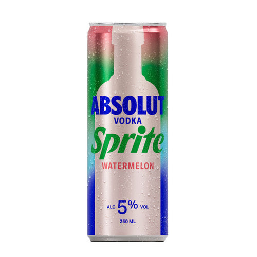 Absolut & Sprite Absolut vodka & sprite watermelon blik 250 ml