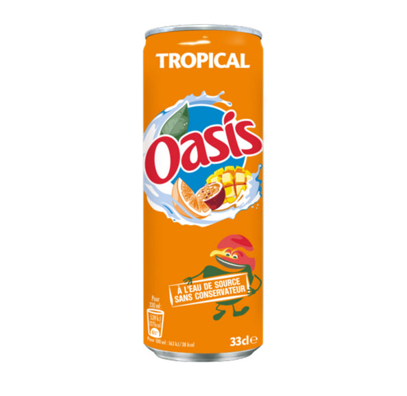 Oasis tropical blik 33cl. a24