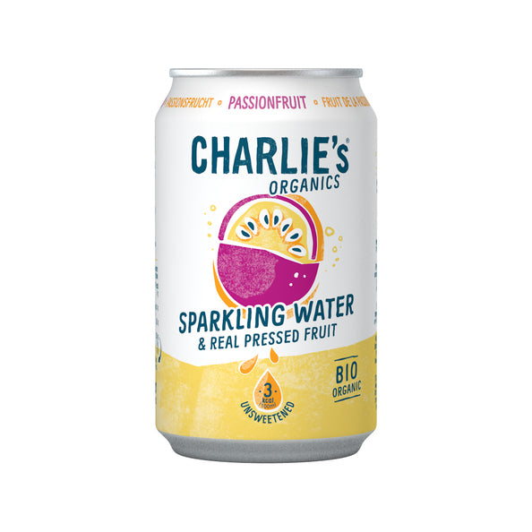 Charlie's spark. water passionfruit  bio 33cl. a12