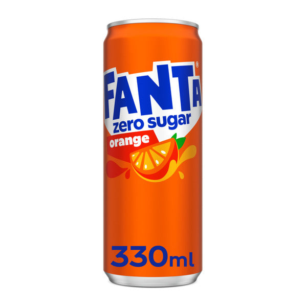 Fanta NL orange zero sugar blik sleek 33cl. a24