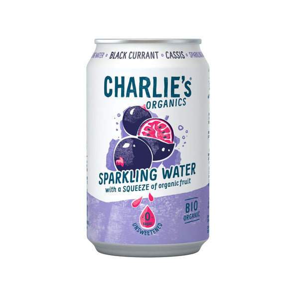 Charlie's org. sp. cassis bio blik 33cl. a12