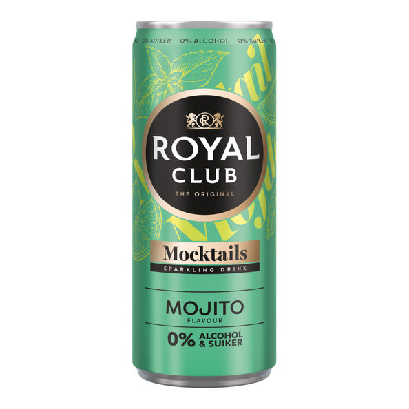 Royal club mojito 0% blik 25cl. a12