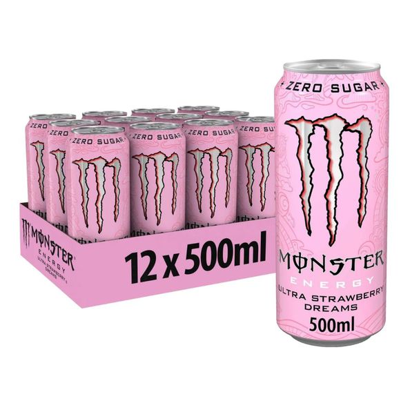Monster NL strawberry dreams zero blik 0.5ltr. a12