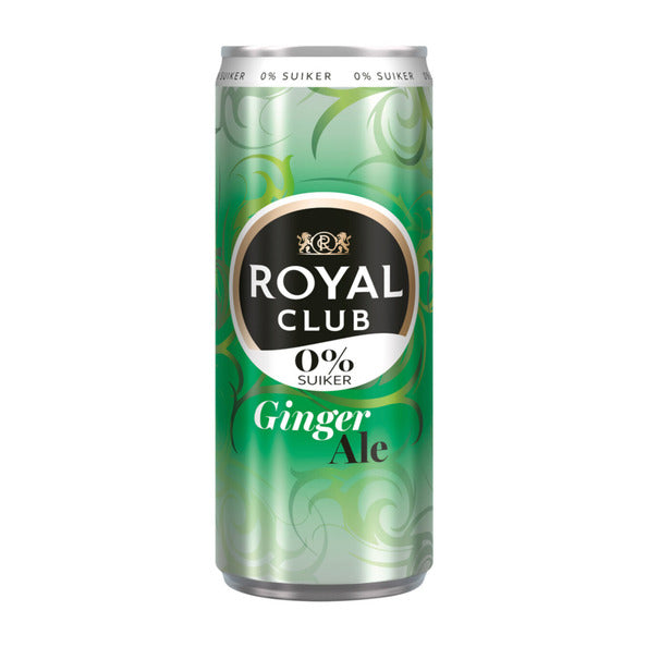 Royal club ginger ale 0% blik 25cl. a12