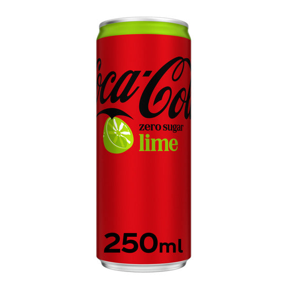 Coca Cola NL Zero sugar lime blik 250ml. a12