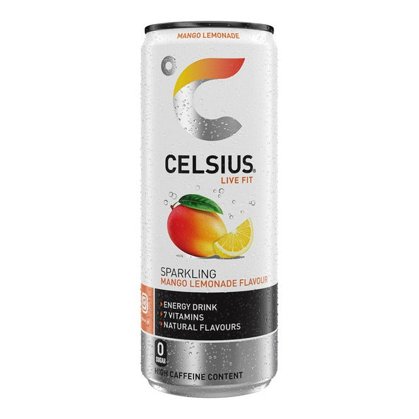 Celsius mango lemonade blik 250ml. a12