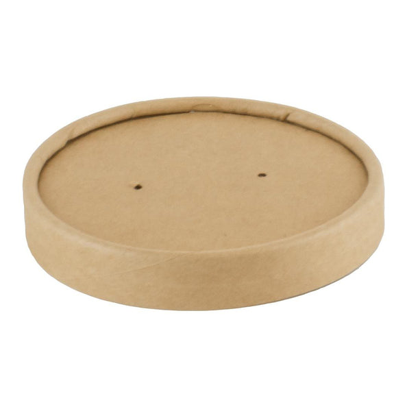 Natureko Kraft/PLA deksel v soepbeker 240/360 ml a500