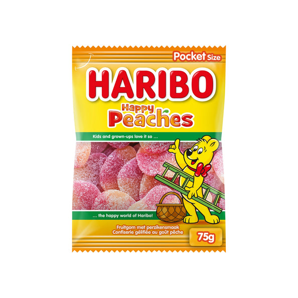 Haribo Happy Peaches 28 x 75 g