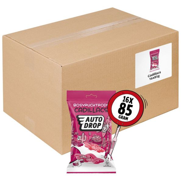 Autodrop Bosvrucht Rode Cadillacs 85 gr.