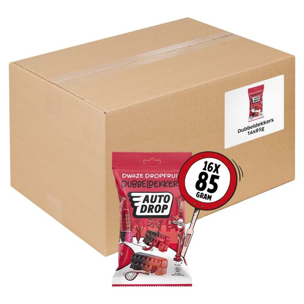 Doldwaze drop fruit Dubbeldekkers 85 gr