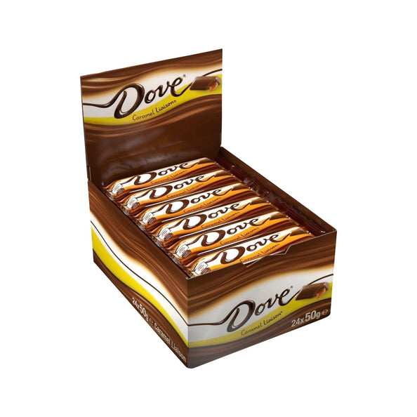 Dove caramel reep 50gr. a24