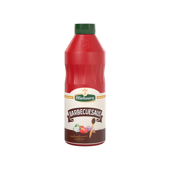 Oliehoorn barbecuesaus 900ml.