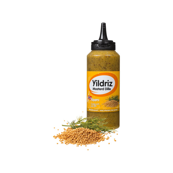 Yildriz Noorse mosterd-dillesaus 265ml. a6