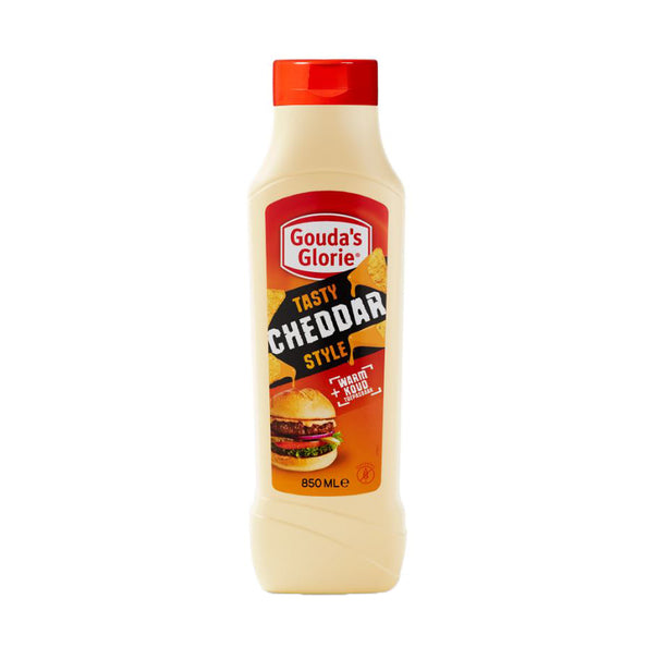 Remia Gouda's glorie tasty cheddar style 850ml.