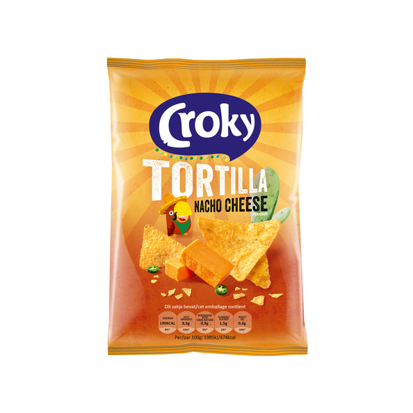 Croky Tortilla Nacho Cheese 20 x 40g