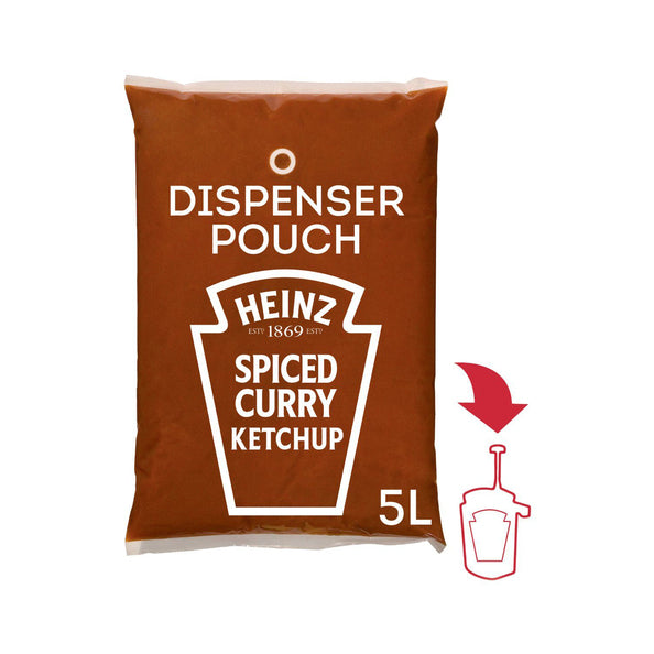 Heinz sauce-o-mat curry ketchup 5ltr. a3