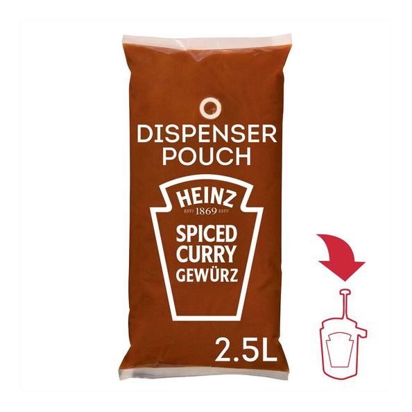 Heinz sauce-o-mat curry kruiden ketchup 2.5ltr. a3