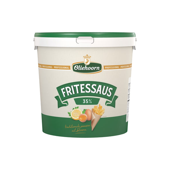 Oliehoorn fritessaus 35% 10ltr. emmer