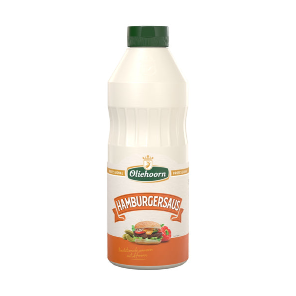 Oliehoorn hamburgersaus 900ml.