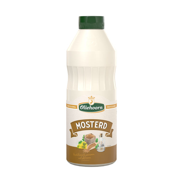 Oliehoorn mosterd 900ml.