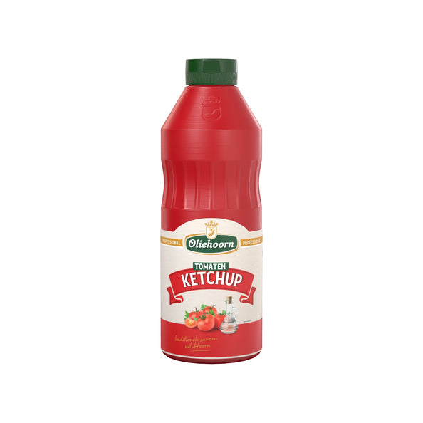 Oliehoorn tomatenketchup 900ml.