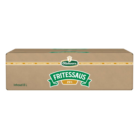 Oliehoorn fritessaus 25% bib 8ltr.