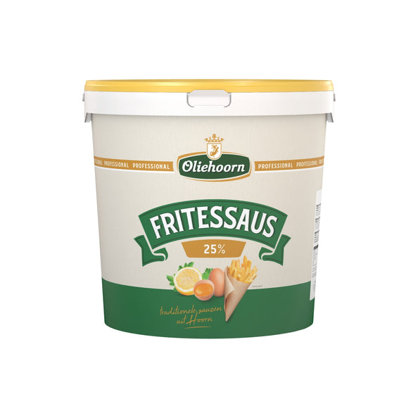 Oliehoorn fritessaus 25% 10 ltr emmer