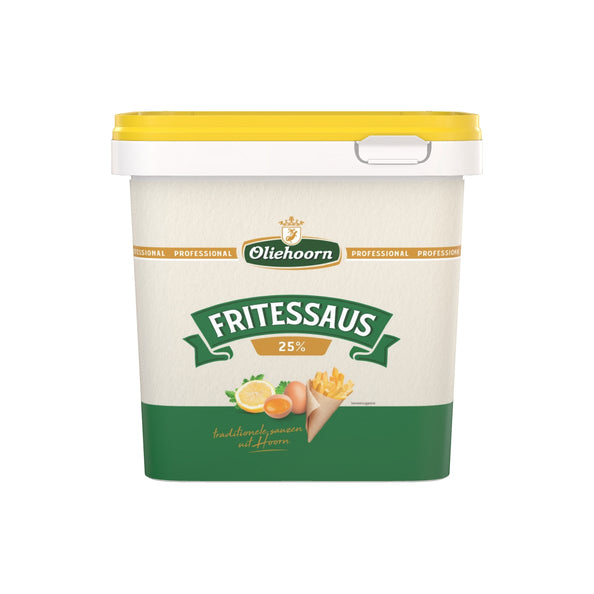 Oliehoorn fritessaus 25% 2.5ltr.