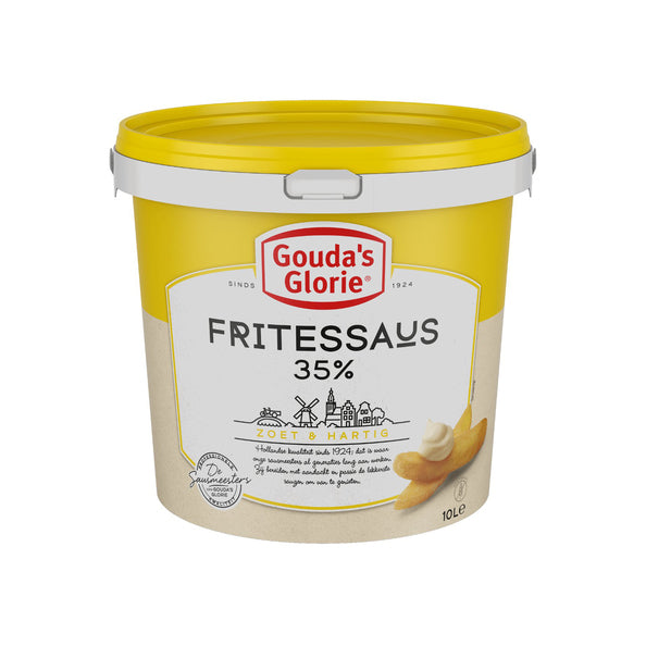 Gouda's glorie fritessaus 35% geel 10ltr.