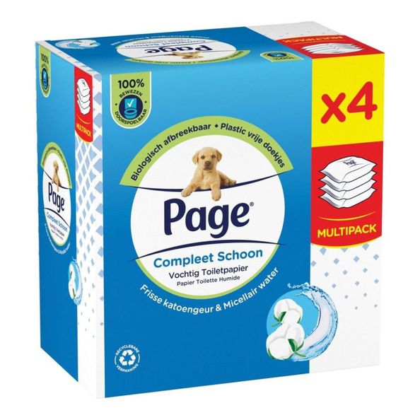 Page vochtig toiletpapier 38 vel a4