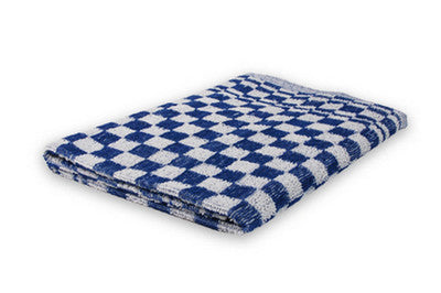 Wecoline Weco keukendoek geblokt blauw/wit 60x60cm 6st