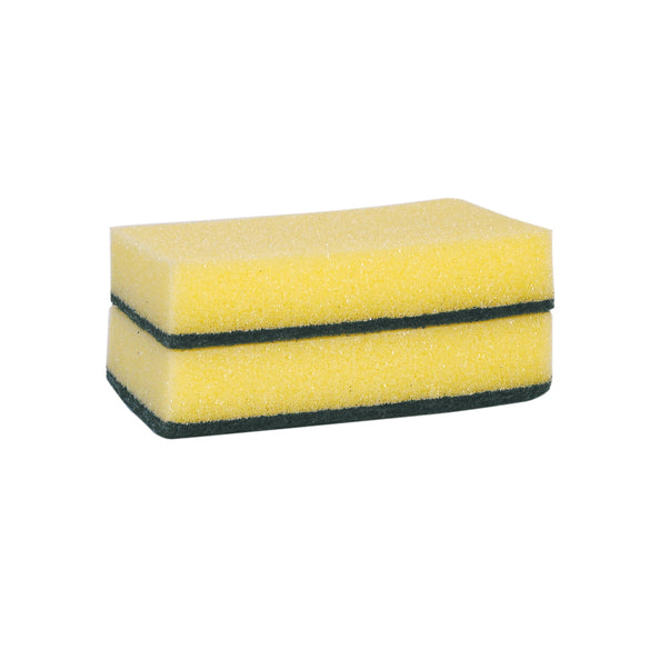 Wecoline Weco schuurspons geel/groen 150x90x30mm. a10