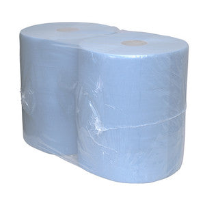Euro industriepapier blauw  3 lgs 2x190 mtr
