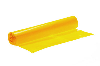 Afvalzak HDPE sterko geel 70x110cm. 30my a15