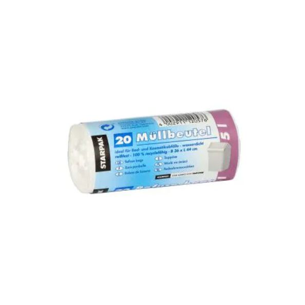 Starpak pedaalemmerzak wit LDPE 5ltr. (Sielaff)