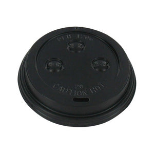 Deksel zwart 70mm +drinkgat voor hotcup a1000