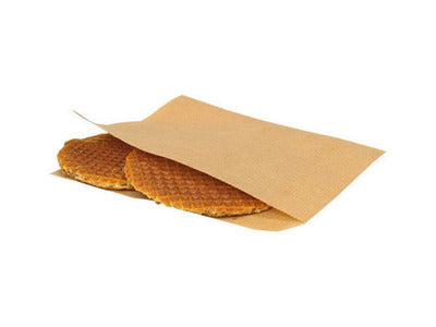 Snackenvelop zak bruin kraft15x15cm. a2000
