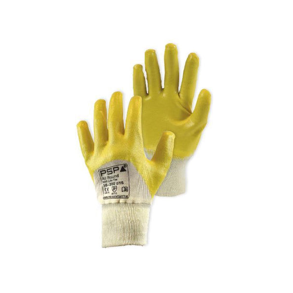 Werkhandschoen NBR Allround geel mt.10/XL 144 paar
