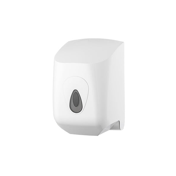 Poetsroldispenser midi kunstof wit