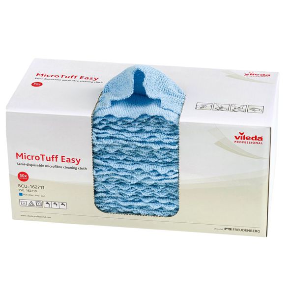 Vileda microtuff easy blauw a50