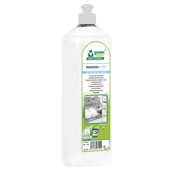 Green Care Professional Green care manudish zero% afwasmiddel 1ltr.
