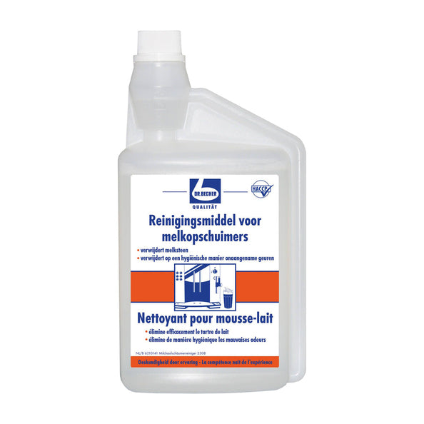 Dr. becher reinigingsmiddel melkopschuimers 1ltr.