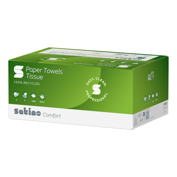 Satino handdoekje 25x23cm 2lgs. groen a3200