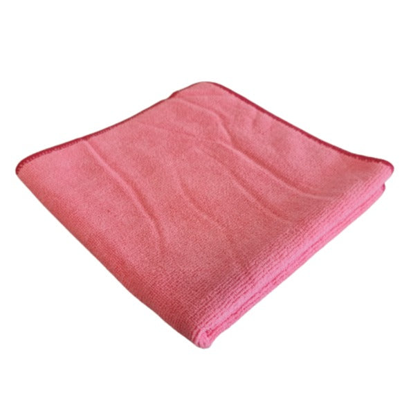 Pure microvezeldoek rood / roze 40x40cm 300gsm a10