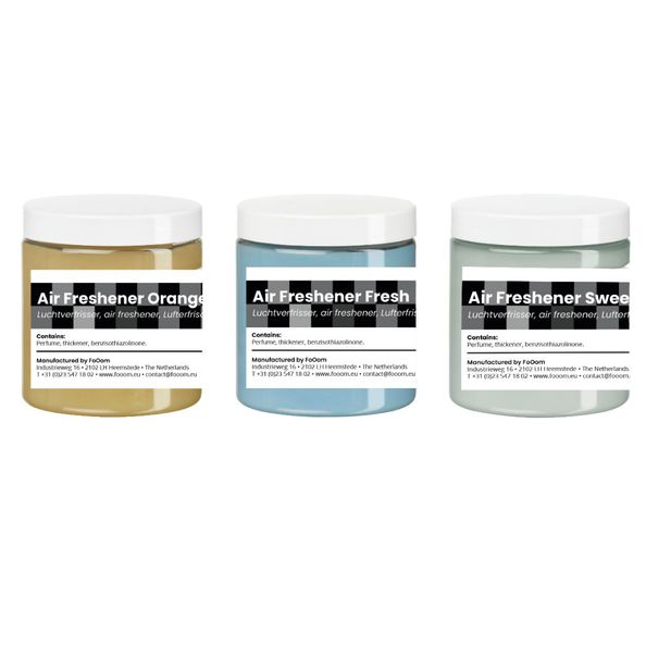 Fooom luchtverfrisser gel assorti 225ml. a6